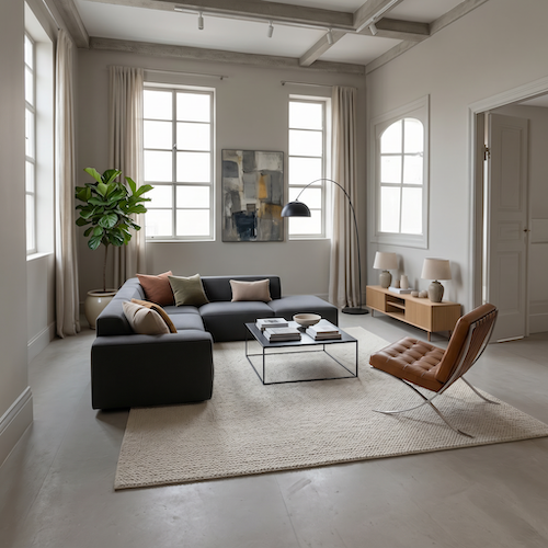After — AI redesigned room