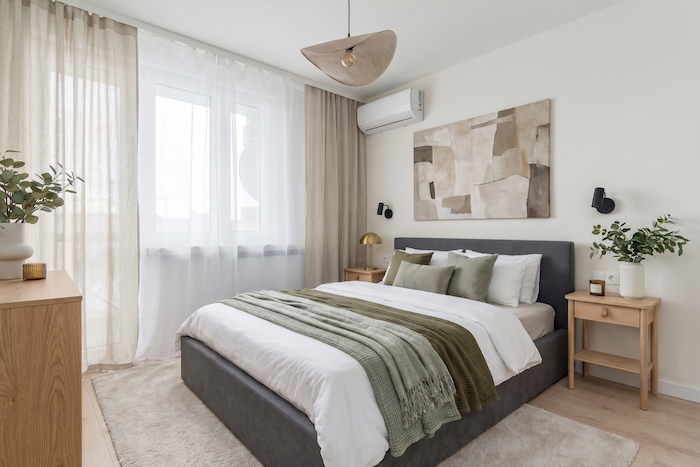 After — Modern bedroom redesigned by AI